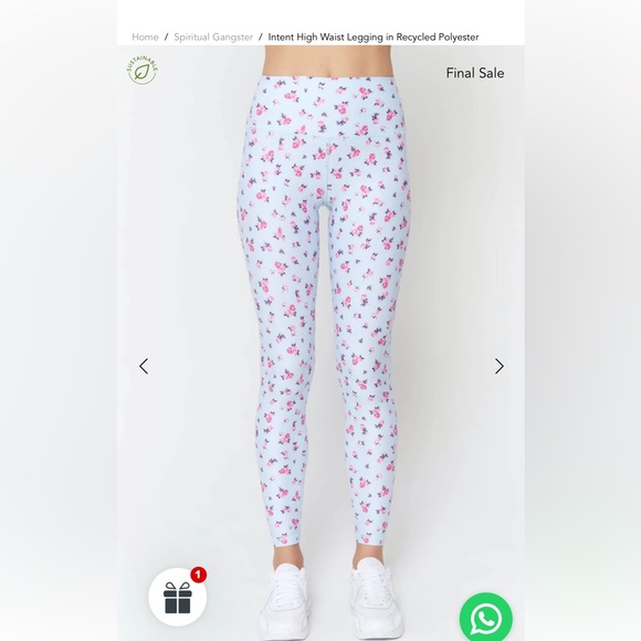 Spiritual Gangster Positano Verve Eco legging and sport bra floral - Picture 10 of 13